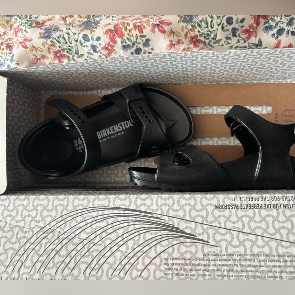 Birkenstock Black Sandals brand new still in box
